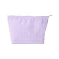thumbnail image 1 of Unique Bargains 1 Pc Seersucker Stripes Makeup Bag Purple Polyester, 1 of 5