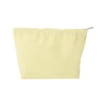 thumbnail image 1 of Unique Bargains 1 Pc Seersucker Stripes Makeup Bag Yellow Polyester, 1 of 6