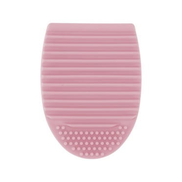 Unique Bargains 1 Pc Semi-oval Makeup Brush Cleaner Pink
