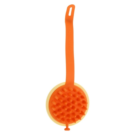 Unique Bargains 1 Pc Semicircle Hair Shampoo Brush for Head Massage 1.73"x3.03" Yellow