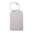 thumbnail image 1 of Unique Bargains 1 Pc Semicircle Vertical Style Luggage Tag for Office White PU, 1 of 5