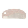 thumbnail image 1 of Unique Bargains 1 Pc Semicircular-shape Hair Comb White Acetate Sheet, 1 of 5