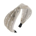 thumbnail image 1 of Unique Bargains 1 Pc Sequin Wide Headbands for Women Khaki, 1 of 6