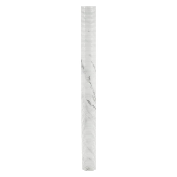 Unique Bargains 1 Pc Shelf Liner Drawer Liner Marble Rib Pattern 118.11"x17.72" White Light Gray
