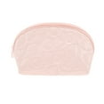 thumbnail image 1 of Unique Bargains 1 Pc Shell Shape Heart Makeup Bag Pink PU, 1 of 4