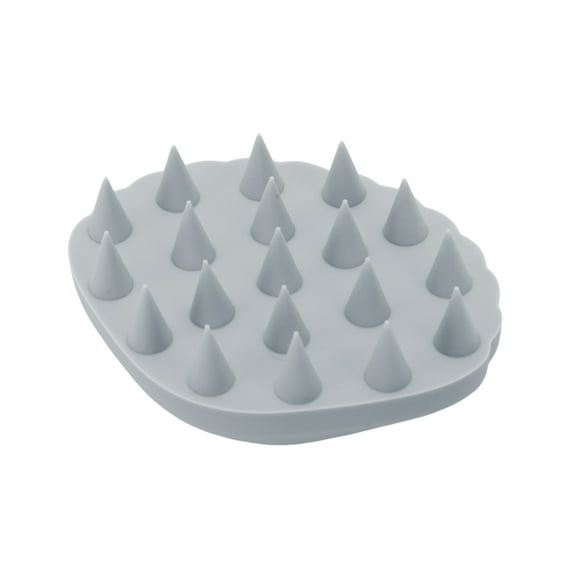 Unique Bargains 1 Pc Shell Shaped Massage Hair Brush for Head Massage 3.54"x2.76"x1.38" Gray