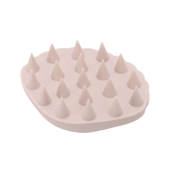 Unique Bargains 1 Pc Shell Shaped Massage Hair Brush for Head Massage 3.54"x2.76"x1.38" Pink