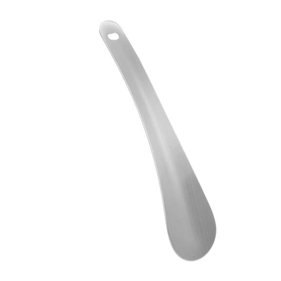 Unique Bargains 1 Pc Shoe Horn Straight Handle Shoe Spoon 7.09"x1.77" Silver Tone