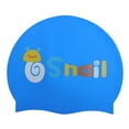 thumbnail image 1 of Unique Bargains 1 Pc Silicone Cartoon Snail Swim Cap Dark Blue, 1 of 6