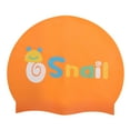 thumbnail image 1 of Unique Bargains 1 Pc Silicone Cartoon Snail Swim Cap Orange, 1 of 6