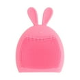 thumbnail image 1 of Unique Bargains 1 Pc Silicone Facial Cleansing Brush Rabbit Shape 3.35"x2.56"x0.63" Pink, 1 of 6