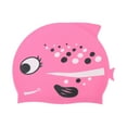 thumbnail image 1 of Unique Bargains 1 Pc Silicone Polka Dot Fish Swim Cap Pink, 1 of 5