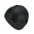 thumbnail image 1 of Unique Bargains 1 Pc Silicone Waterproof Geometric Pattern Swim Cap Black, 1 of 5