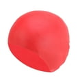 thumbnail image 1 of Unique Bargains 1 Pc Silicone Waterproof Solid Color Swim Cap Red, 1 of 5