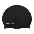 thumbnail image 1 of Unique Bargains 1 Pc Silicone Waterproof Swimming Cap Black, 1 of 5