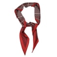 thumbnail image 1 of Unique Bargains 1 Pc Silk Scarf Plaid Neck Scarf Red White, 1 of 5
