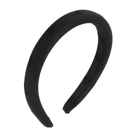 Unique Bargains 1 Pc Simple Bow Headbands for Women Black