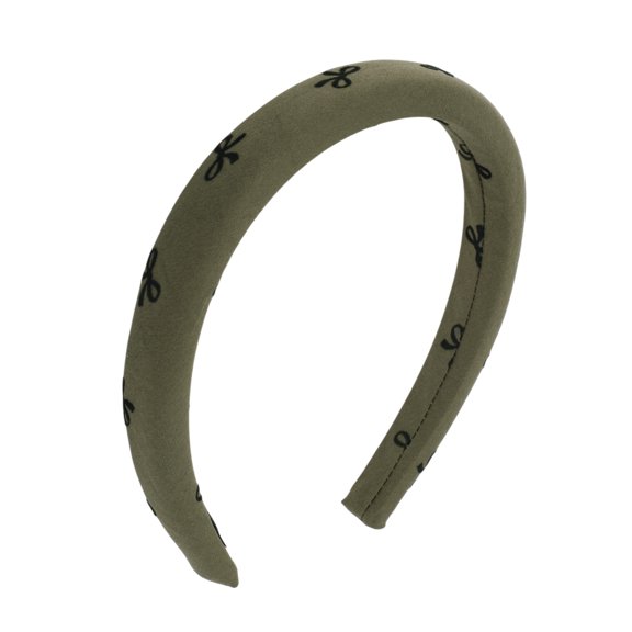 Unique Bargains 1 Pc Simple Bow Headbands for Women Green