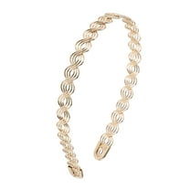 Unique Bargains 1 Pc Simple Chain Headbands for Women Rose Gold Tone