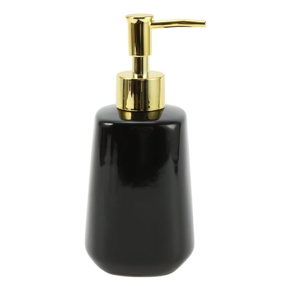 Unique Bargains 1 Pc Simple Cone Shape Soap Pump Dispenser for Bathroom Hotel 300ml Black