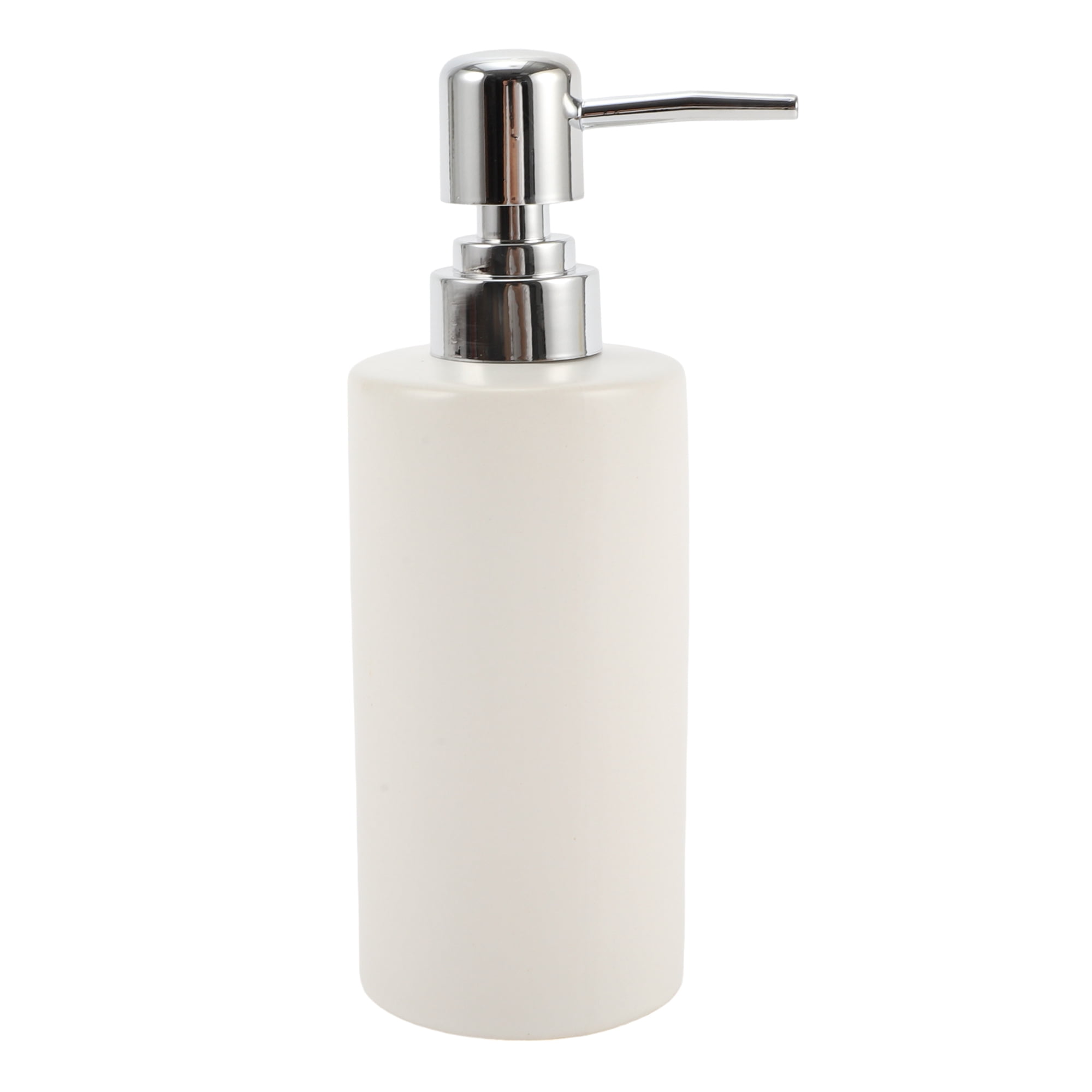Unique Bargains 1 Pc Simple Cylindrical Soap Pump Dispenser for Bathroom Hotel 300ml White