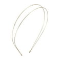 thumbnail image 1 of Unique Bargains 1 Pc Simple Double Row Headbands for Women Gold Tone, 1 of 6