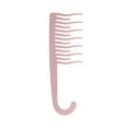 thumbnail image 1 of Unique Bargains 1 Pc Simple Durable Hair Comb Pink PP Wheat Straw, 1 of 6
