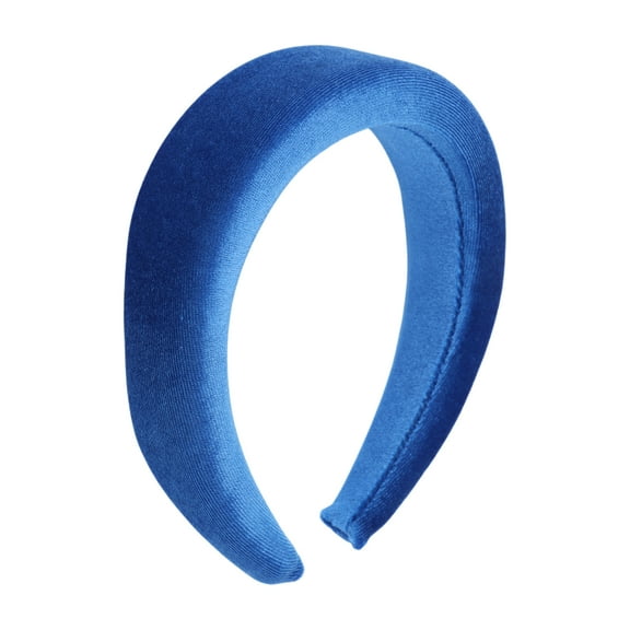 Unique Bargains 1 Pc Simple Pure Color Headbands for Women Blue