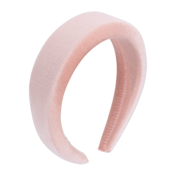 Unique Bargains 1 Pc Simple Pure Color Headbands for Women Pink