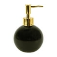 thumbnail image 1 of Unique Bargains 1 Pc Simple Round Soap Pump Dispenser for Bathroom Hotel 300ml Black Gold Tone, 1 of 6