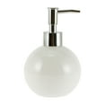 thumbnail image 1 of Unique Bargains 1 Pc Simple Round Soap Pump Dispenser for Bathroom Hotel 300ml White Silver Tone, 1 of 6