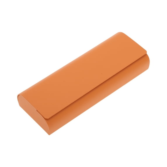 Unique Bargains 1 Pc Simple Solid EyeGlasses Case Portable Eyeglasses Storage Orange