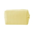 thumbnail image 1 of Unique Bargains 1 Pc Simple Square Makeup Bag Yellow PU Leather, 1 of 6