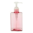 thumbnail image 1 of Unique Bargains 1 Pc Simple Square Soap Pump Dispenser for Bathroom Laundry Rooms 200ml Clear Pink, 1 of 6