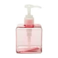 thumbnail image 1 of Unique Bargains 1 Pc Simple Square Soap Pump Dispenser for Bathroom Laundry Rooms 250ml Clear Pink, 1 of 6