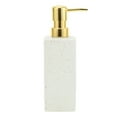 thumbnail image 1 of Unique Bargains 1 Pc Simple Square Soap Pump Dispenser for Laundry Rooms 350ml White Gold Tone, 1 of 6