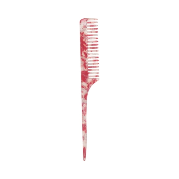 Unique Bargains 1 Pc Simple Vintage Rat Tail Comb Red Imitation Acetic Acid