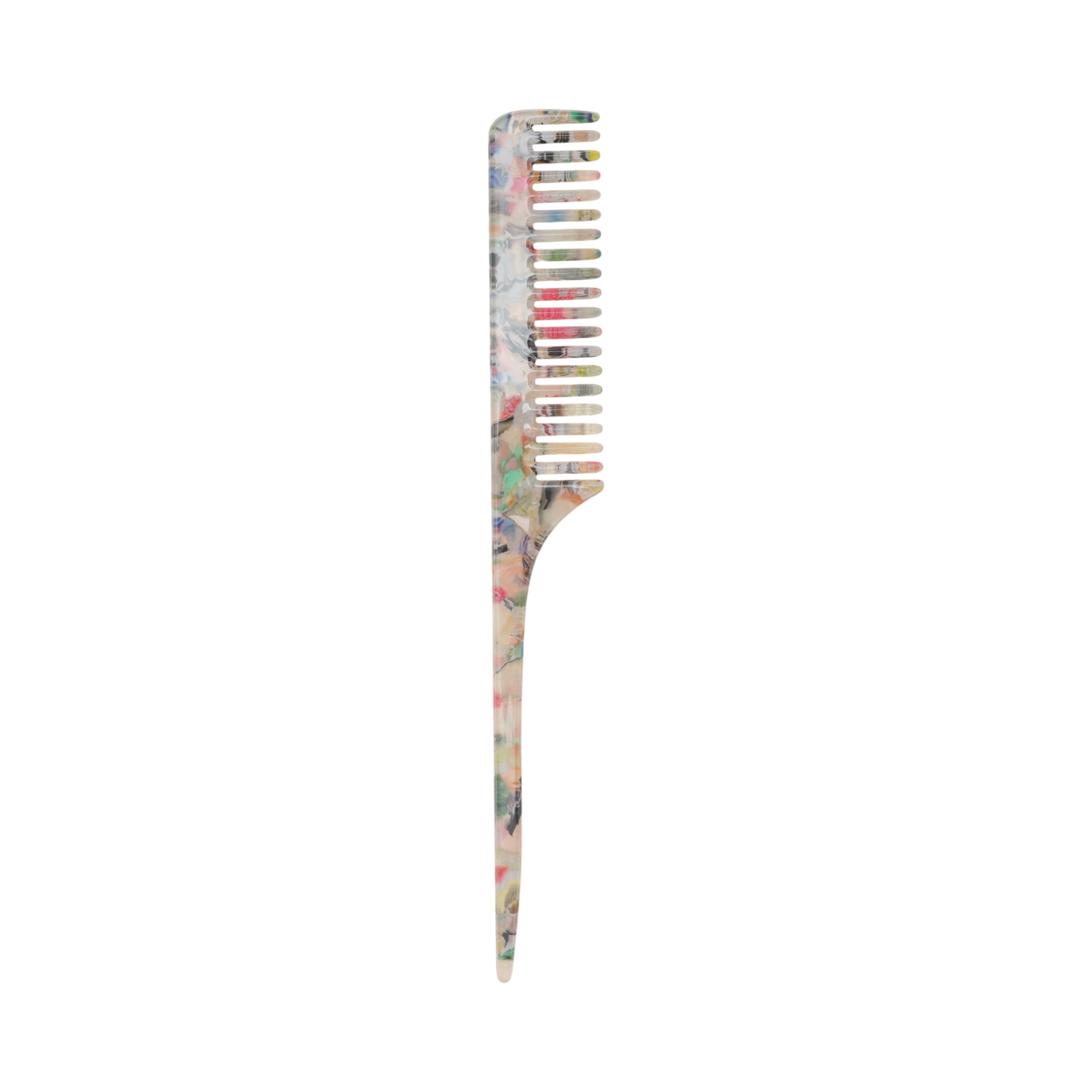 Unique Bargains 1 Pc Simple Vintage Rat Tail Comb for All Hair Types Colorful