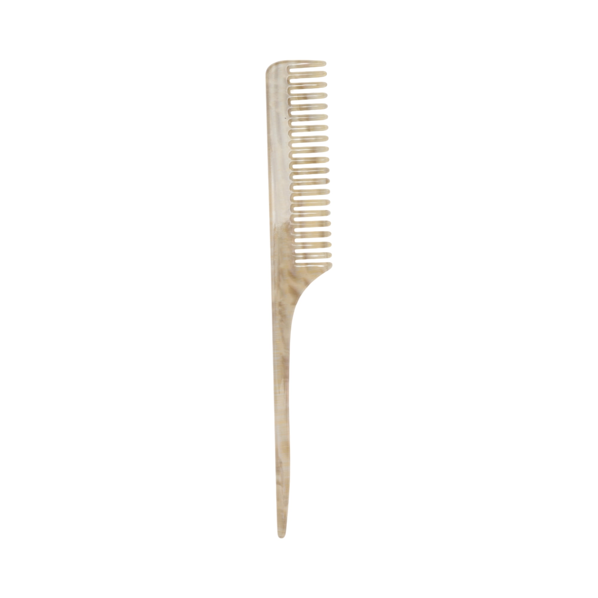 Unique Bargains 1 Pc Simple Vintage Rat Tail Comb for All Hair Types Gray, Yellow