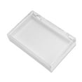 thumbnail image 1 of Unique Bargains 1 Pc Single Layer Rectangular Nail Storage Box White Plastic, 1 of 5