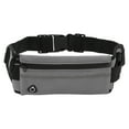 thumbnail image 1 of Unique Bargains 1 Pc Single Layer with Hold a Kettle Model Running Waist Pack for Hiking Gym Polyester Gray, 1 of 4