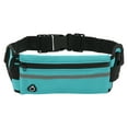 thumbnail image 1 of Unique Bargains 1 Pc Single Layer with Hold a Kettle Model Running Waist Pack for Hiking Gym Polyester Sky Blue, 1 of 4