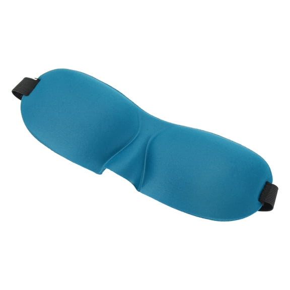 Unique Bargains 1 Pc Sky Blue Elastic Band 3D Sleep Mask Breathable 3D Eye Shade Cover for Rest