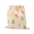 thumbnail image 1 of Unique Bargains 1 Pc Small Doll Drawstring Makeup Bag for Travel Beige Polyester, 1 of 6