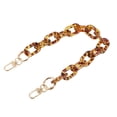 thumbnail image 1 of Unique Bargains 1 Pc Small Oval Handbag Chain Strap 14.57" Dark Coffee Color Acrylic, 1 of 5