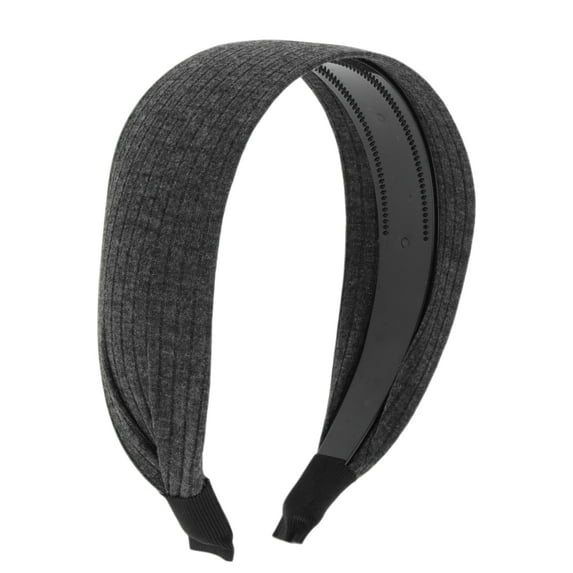 Unique Bargains 1 Pc Small Wide-side Headband 5.91"x4.33" Dark Gray