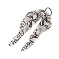 thumbnail image 1 of Unique Bargains 1 Pc Snake Pattern Triangle Ribbon Hair Elastic Band Coffee Color, 1 of 5
