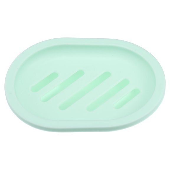 Unique Bargains 1 Pc Soap Dish Keep Soap Dry Soap Cleaning Storage for Home Bathroom Kitchen Green Plastic