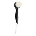thumbnail image 1 of Unique Bargains 1 Pc Soft ABS PBT Wool Facial Cleansing Brush with Long Handle Black 5.91"x1.77", 1 of 2