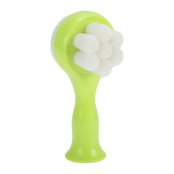 Unique Bargains 1 Pc Soft PBT Fiber Hair Cleansing Brush Big Plum Blossom Green 5.12"x2.28"
